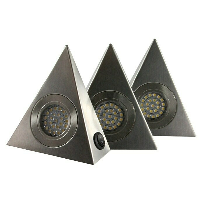 Triang LED Unterschrank-Leuchte Dreieck Unterbauleuchte Küchenleuchte 3er Set 