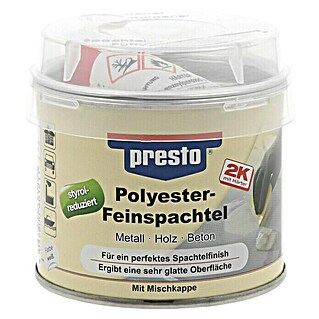 Presto Polyester-Feinspachtel (250 g, Weiß, Überarbeitbar nach ca.: 30 min)