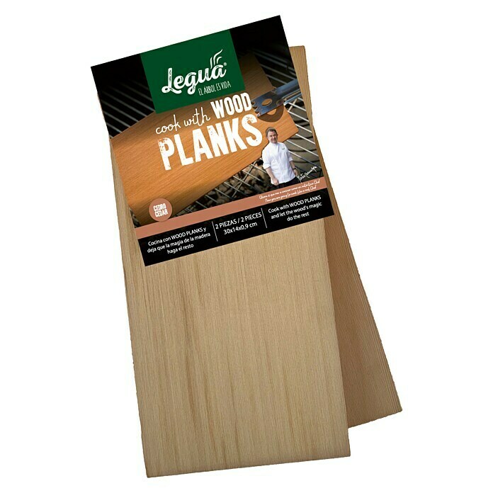 Tabla para ahumado Wood Planks (L x An: 14 x 0,9 cm)