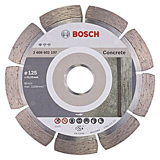 Bosch Professional Diamant-Trennscheibe Standard Concrete (Durchmesser Scheibe: 125 mm, Geeignet für: Beton)