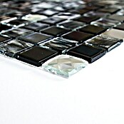 Selbstklebemosaik SAM 4CM26 (30 x 30 cm, Glas, Mix Schwarz)