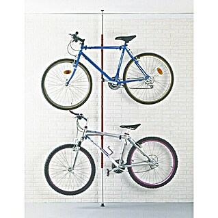 Mottez Fahrradständer Boden/Decken-Stange (Geeignet für: 2 Fahrräder)