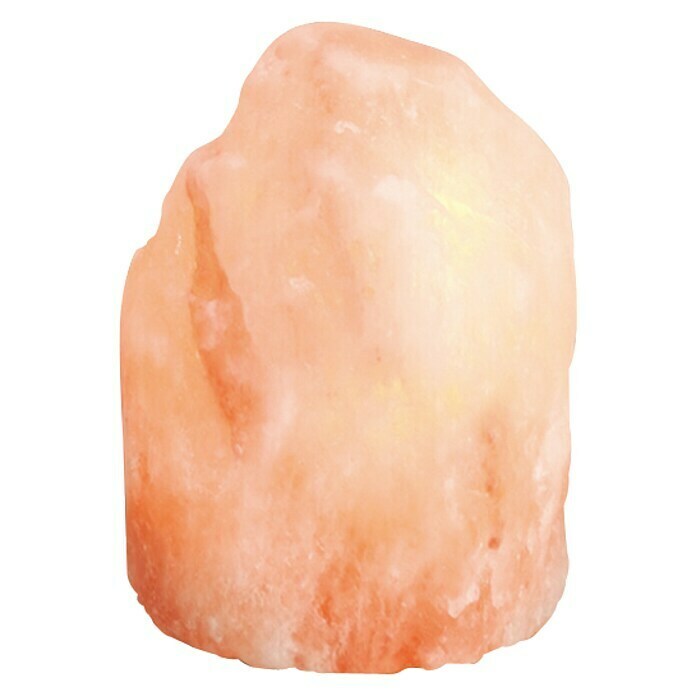 Globo Dekorativna stolna svjetiljka Kamen od kristalne soli (S 1 žaruljom, Maksimalna snaga: 15 W, Narančasta, Visina: 16 cm)