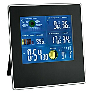 Estación meteorológica con sensor (Alcance sensor: 40 m, L x An x Al: 7,8 x 16 x 17 cm)