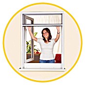 Easy Life Insektenschutz-Fensterrollo greenLINE (B x H: 80 x 130 cm, Farbe Rahmen: Weiß, Schraubbefestigung, Material Rahmen: PVC)