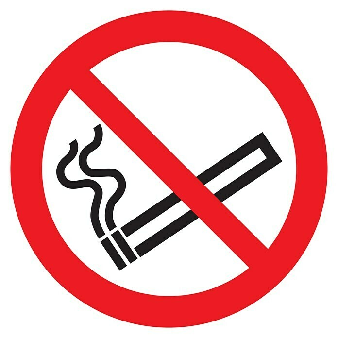 Pickup Señal de prohibición (Diámetro: 18 cm, Prohibido fumar)