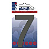 Pickup 3D Home Número (Altura: 10 cm, Motivo: 7, Gris, Plástico, Autoadhesivo)