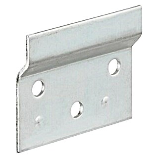 Häfele Placa de soporte para colgar armarios (An x Al: 60 x 48 mm, Diámetro de agujero: 6 mm, 2 ud.)