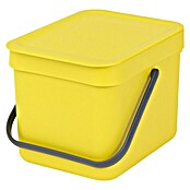Brabantia Cubo de la basura Sort & Go (Amarillo, 6 l, Plástico)
