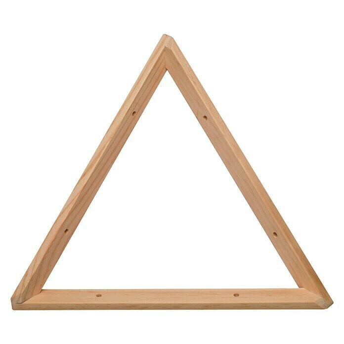 Astigarraga Triangle Soporte de estanterías (L x Al: 30 x 30 cm, Carga soportada: 20 kg, Natural)