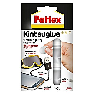 Pattex Knetmasse Kintsuglue (Weiß, 3 x 5 g)