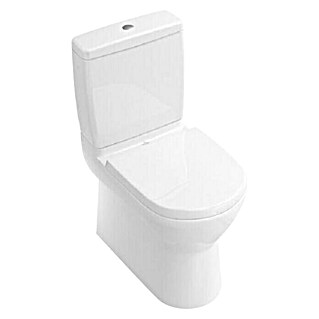 Villeroy & Boch O.novo Stand-WC-Kombination Typ 1 (Mit Spülrand, Mit schmutzabweisender Glasur, Spülform: Tief, WC Abgang: Waagerecht, Weiß)