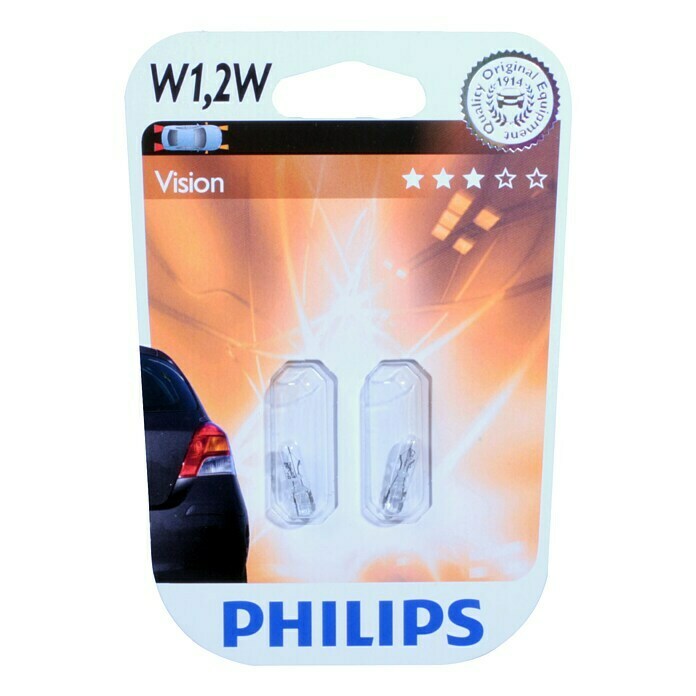 Philips Vision Glasfittinglamp W1,2W (W1,2W, 2 stk.)