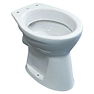 Gustavsberg Concentus Pure Stand-WC (Mit Spülrand, Ohne Spezialglasur, Spülform: Flach, WC Abgang: Waagerecht, Weiß)
