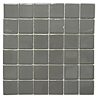 Mosaikfliese Quadrat Uni CD 170 (29,8 x 29,8 cm, Grau, Glänzend)