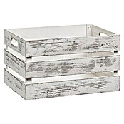 Zeller Present Drvena kutija (35 x 25 x 20 cm, Bijelo)