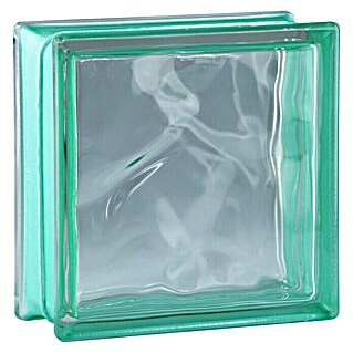 Fuchs Design Glasbaustein Reflex (Smaragd, Wolke, 19 x 19 x 8 cm)