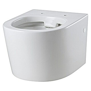 Camargue Paris Hangend Toilet (Zonder spoelrand, Voorzien van standaardglazuur, Spoelvorm: Diep, Uitlaat toilet: Horizontaal, Wit)