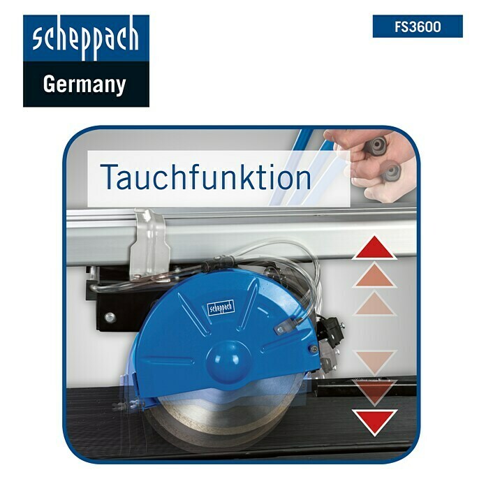 Scheppach Tegelsnijder FS3600 (900 W, Zaagdiepte: 0 mm - 36 mm)