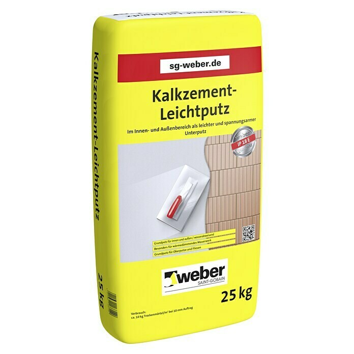 SG Weber Kalkzement-Leichtputz IP 18E 