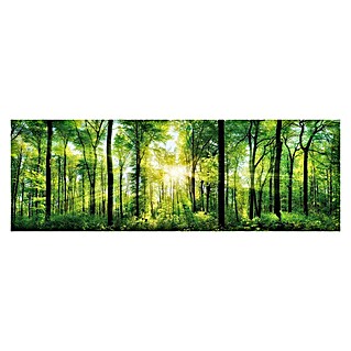 Houten tekstbord Deco Block (Bright Summer Forest, b x h: 118 x 40 cm)