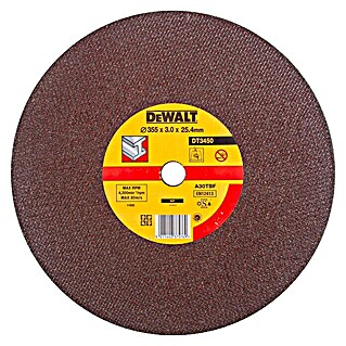 Dewalt Disco de corte DT3450-QZ (Diámetro disco: 355 mm, Espesor disco: 3 mm, Apto para: Metal)