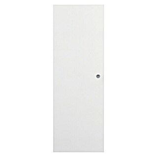 Solid Elements Puerta corredera de madera Essen (82,5 x 203 cm, Blanco, Maciza, Con uñero)