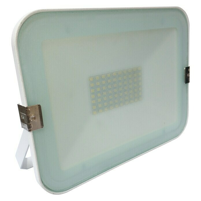 Alverlamp Proyector de LED LQ (50 W, Color de luz: Blanco neutro, IP65, Blanco)