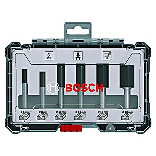 Bosch Fräser-Set Nut (6 -tlg., Durchmesser Schaft: 8 mm)