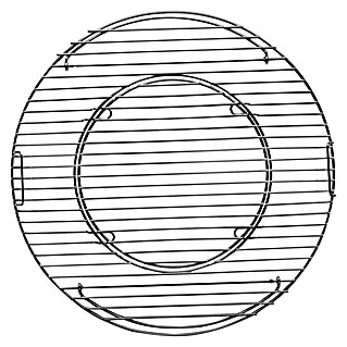 Tepro Grillrost (Durchmesser: 57 cm, Stahl)