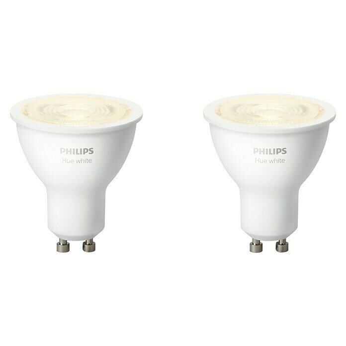 Philips Hue Ledverlichtingset White (GU10, 5,2 W, Warm wit, Dimbaar, 2 stk.)