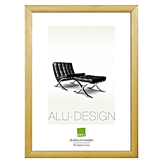 Bubola & Naibo Bilderrahmen Alu-Design Plex (Gold, 60 x 80 cm, Aluminium)
