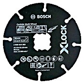 Bosch Professional X-Lock Disco de corte Carbide Multi Wheel (Diámetro disco: 115 mm, Espesor disco: 1 mm, Apto para: Materiales de obra)