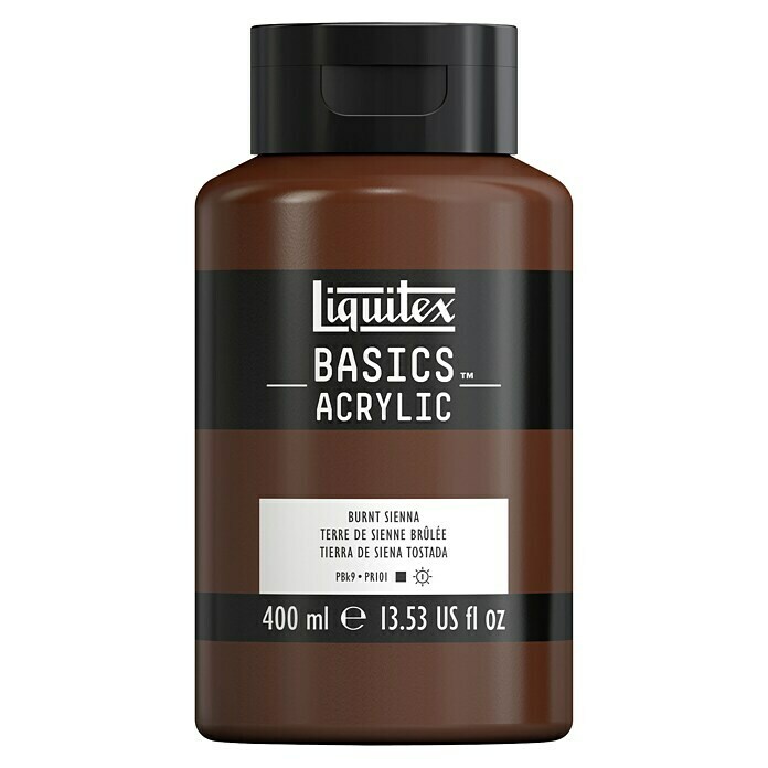 Liquitex Basics Acrylfarbe (Siena gebrannt, 400 ml, Flasche)