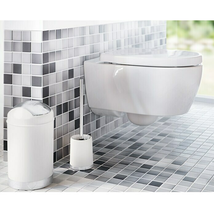 Venus Milano WC-Bürstengarnitur (Weiß, Kunststoff)