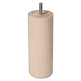 Möbelfuß (Ø x L: 58 x 150 mm, Holz, Traglast: 150 kg)