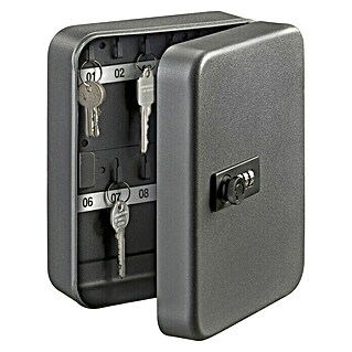 Portaferm Schlüsselbox Key Cabinet KC 20 C (Anzahl Haken: 20 Stk., 16 x 8 x 20 cm)