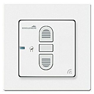 Schellenberg Interruptor de recepción de radio (L x An x Al: 80 x 80 x 40 mm, Blanco, Empotrado)