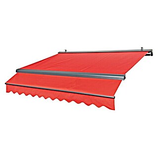 Sunfun Gelenkarmmarkise (Rot, Breite: 3,95 m, Ausfall: 3 m)