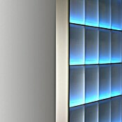 Fuchs Design Glasbaustein Komplettset Light my Wall (B x H: 117 x 214,5 cm, Weiß, Wolke)