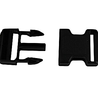 Stabilit Patentschnalle (Für Seildurchmesser: 25 mm, Schwarz, 2 Stk.)