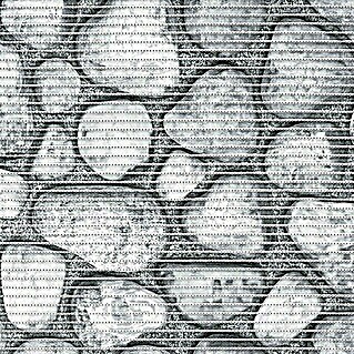 Esterilla a metros Multiuso burbujas piedra (Ancho: 65 cm, Gris)