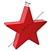 8 Seasons Design Shining Leuchtstern Star Mini (9 W, Rot)
