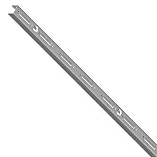 Element System Guía para la pared EL 50 (Largo: 14,5 cm, Aluminio blanco, Específico para: Soporte con trama de 50 mm, Sistema de un solo orificio)