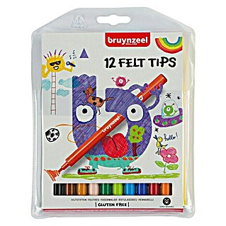 Talens Bruynzeel Set de marcadores de efecto lacado Felt tips (12 ud., Multicolor)