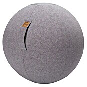 Sitting Ball Gymnastikball Felt (Grau, Durchmesser: 65 cm, Material Bezug: 100 % Polyester)