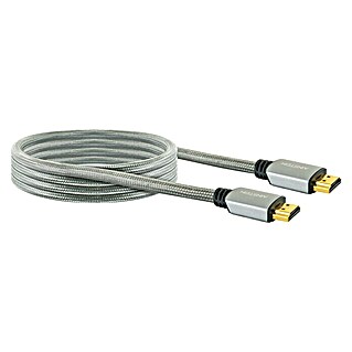 Ainstein HDMI-Kabel (Grau, 4 m, 2 x HDMI-Stecker, Vergoldete Kontakte)