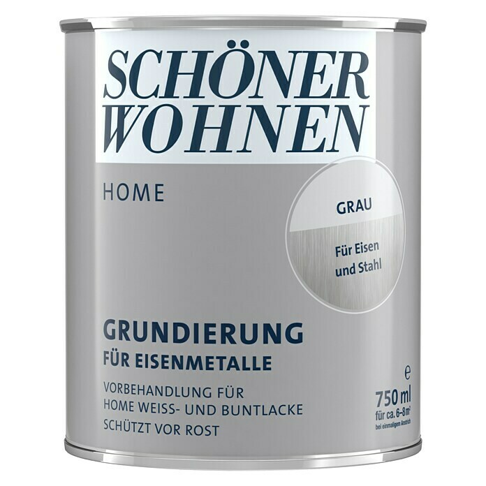 Schöner Wohnen Home Grundierung Eisen (Grau, 750 ml)