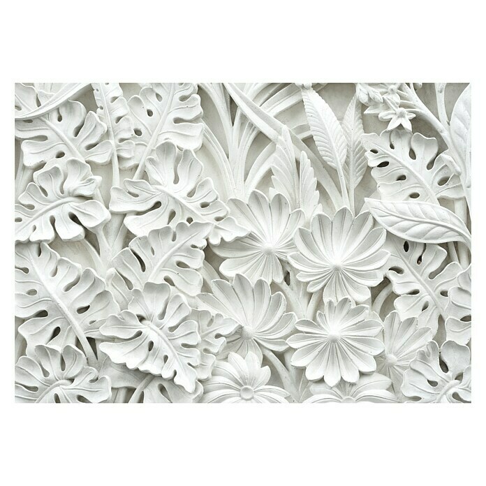 Fototapete Blumen Relief (368 x 254 cm, Vlies)