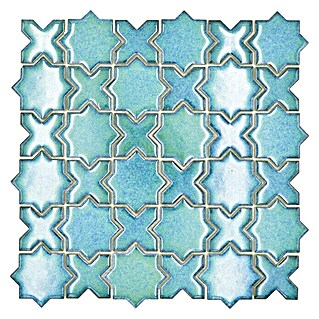Mosaikfliese Starmix CG SXS 10 (29,6 x 29,6 cm, Grün, Glänzend)